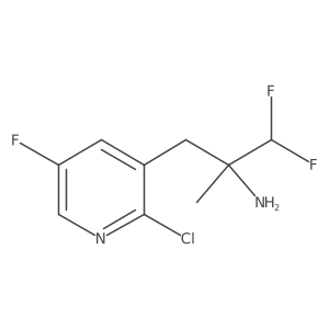 3-(2-Chloro-5-fluoropyridin-3-yl)-1,1-difluoro-2-methylpropan-2-amine Structure