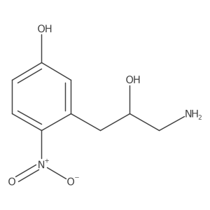 3-(3-amino-2-hydroxy-propyl)-4-nitro-phenol Structure