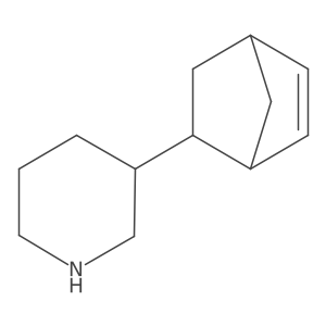 3-{Bicyclo[2.2.1]hept-5-en-2-yl}piperidine结构式