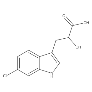 3-(6-chloro-1H-indol-3-yl)-2-hydroxypropanoic acid Structure