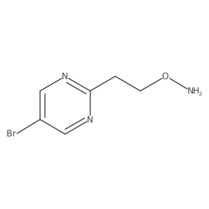 O-[2-(5-bromopyrimidin-2-yl)ethyl]hydroxylamine结构式