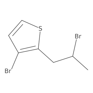 3-Bromo-2-(2-bromopropyl)thiophene Structure