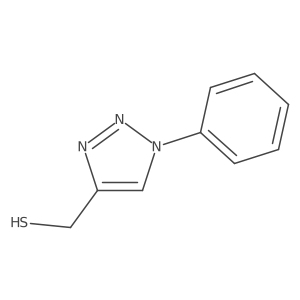 (1-phenyl-1H-1,2,3-triazol-4-yl)methanethiol结构式
