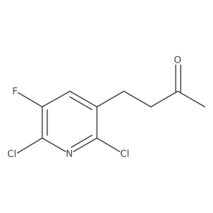 4-(2,6-Dichloro-5-fluoropyridin-3-yl)butan-2-one结构式