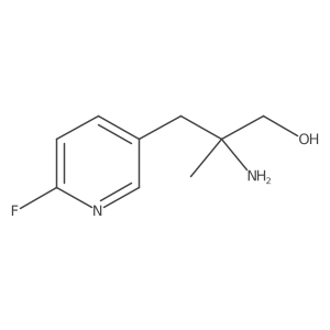 2-Amino-3-(6-fluoropyridin-3-yl)-2-methylpropan-1-ol Structure