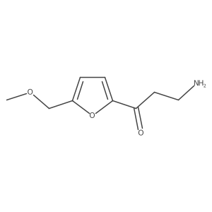 3-Amino-1-[5-(methoxymethyl)furan-2-yl]propan-1-one结构式