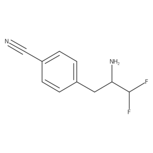 4-(2-Amino-3,3-difluoropropyl)benzonitrile Structure
