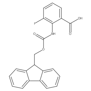 2-({[(9H-fluoren-9-yl)methoxy]carbonyl}amino)-3-iodobenzoic acid结构式