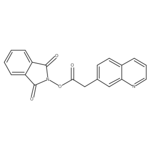 1,3-dioxo-2,3-dihydro-1H-isoindol-2-yl 2-(quinolin-7-yl)acetate结构式