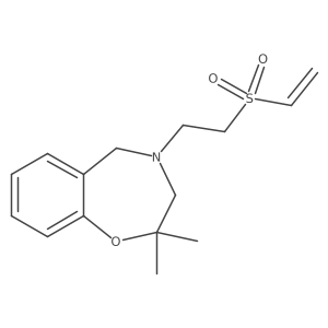 4-(2-Ethenylsulfonylethyl)-2,2-dimethyl-3,5-dihydro-1,4-benzoxazepine Structure