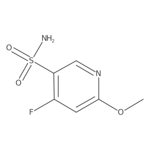 4-Fluoro-6-methoxypyridine-3-sulfonamide Structure