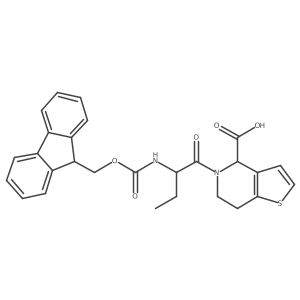 5-[(2R)-2-({[(9H-fluoren-9-yl)methoxy]carbonyl}amino)butanoyl]-4H,5H,6H,7H-thieno[3,2-c]pyridine-4-carboxylic acid Structure