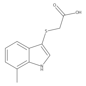 2-[(7-methyl-1H-indol-3-yl)sulfanyl]acetic acid结构式