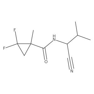 N-[(1R)-1-cyano-2-methylpropyl]-2,2-difluoro-1-methylcyclopropane-1-carboxamide Structure