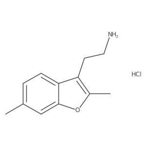 2-(2,6-Dimethyl-1-benzofuran-3-yl)ethanamine;hydrochloride Structure
