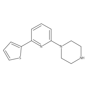 1-[6-(Thiophen-2-yl)pyridin-2-yl]piperazine Structure