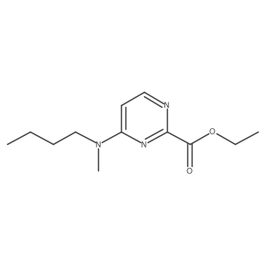 Ethyl 4-[butyl(methyl)amino]pyrimidine-2-carboxylate Structure