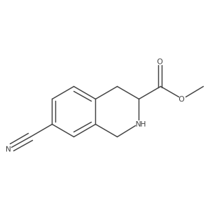 Methyl 7-cyano-1,2,3,4-tetrahydroisoquinoline-3-carboxylate Structure