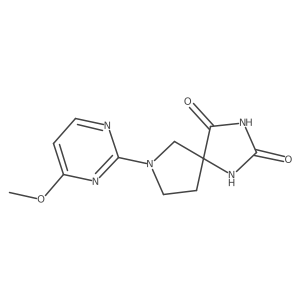 7-(4-Methoxypyrimidin-2-yl)-1,3,7-triazaspiro[4.4]nonane-2,4-dione Structure