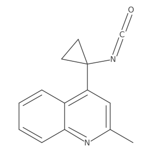 4-(1-Isocyanatocyclopropyl)-2-methylquinoline Structure