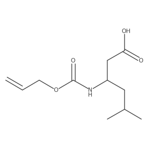 (3R)-5-methyl-3-{[(prop-2-en-1-yloxy)carbonyl]amino}hexanoic acid Structure