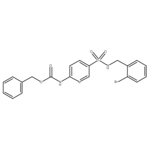 benzyl N-(5-{[(2-bromophenyl)methyl]sulfamoyl}pyridin-2-yl)carbamate Structure