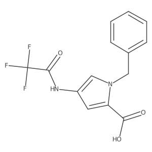 1-benzyl-4-(2,2,2-trifluoroacetamido)-1H-pyrrole-2-carboxylic acid Structure