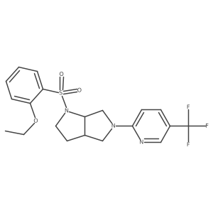 2-[1-(2-Ethoxybenzenesulfonyl)-octahydropyrrolo[2,3-c]pyrrol-5-yl]-5-(trifluoromethyl)pyridine Structure
