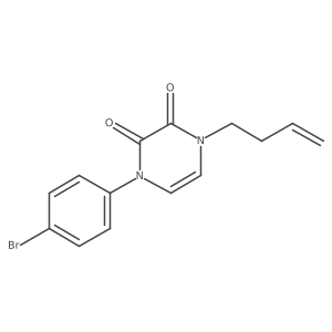 1-(4-Bromophenyl)-4-(but-3-en-1-yl)-1,2,3,4-tetrahydropyrazine-2,3-dione Structure