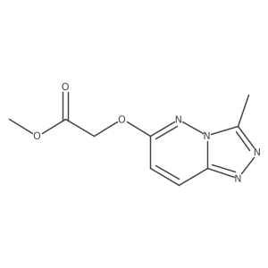 Methyl 2-((3-methyl-[1,2,4]triazolo[4,3-b]pyridazin-6-yl)oxy)acetate结构式