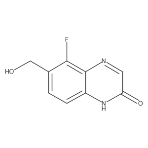 5-Fluoro-6-(hydroxymethyl)-2(1H)-quinoxalinone结构式