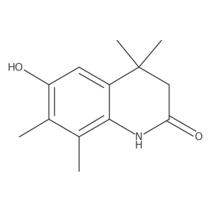 6-Hydroxy-4,4,7,8-tetramethyl-3,4-dihydro-2(1H)-quinolinone结构式