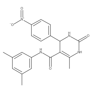 N-(3,5-dimethylphenyl)-6-methyl-4-(4-nitrophenyl)-2-oxo-3,4-dihydro-1H-pyrimidine-5-carboxamide Structure