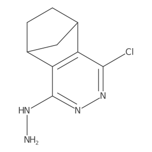 1-Chloro-4-hydrazino-5,6,7,8-tetrahydro-5,8-methanophthalazine结构式