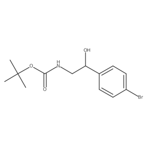 tert-butyl N-[(2R)-2-(4-bromophenyl)-2-hydroxyethyl]carbamate结构式