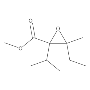 Methyl 3-ethyl-3-methyl-2-(propan-2-yl)oxirane-2-carboxylate Structure