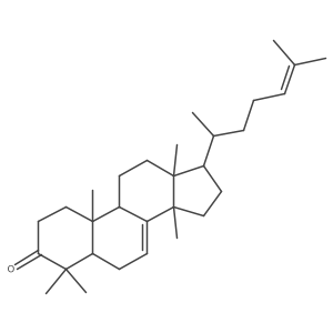 (13I+/-,14I(2),17I+/-)-Lanosta-7,24-dien-3-one Structure