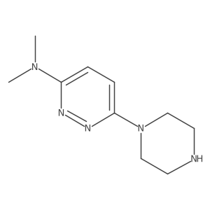 CN(C)c1ccc(N2CCNCC2)nn1结构式