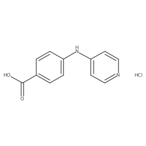 4-[(Pyridin-4-yl)amino]benzoic acid hydrochloride结构式