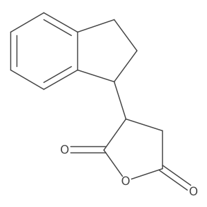 3-(2,3-dihydro-1H-inden-1-yl)oxolane-2,5-dione结构式