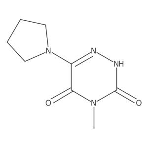 4-methyl-6-pyrrolidin-1-yl-2H-[1,2,4]triazine-3,5-dione结构式