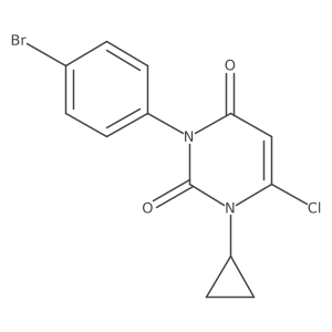 3-(4-Bromo-phenyl)-6-chloro-1-cyclopropyl-1h-pyrimidine-2,4-dione Structure
