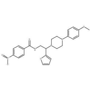N-[2-(furan-2-yl)-2-[4-(4-methoxyphenyl)piperazin-1-yl]ethyl]-4-nitrobenzamide Structure