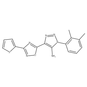 1-(2,3-dimethylphenyl)-4-[3-(thiophen-2-yl)-1,2,4-oxadiazol-5-yl]-1H-1,2,3-triazol-5-amine Structure
