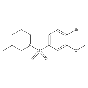 4-bromo-3-methoxy-N,N-dipropylbenzenesulfonamide结构式