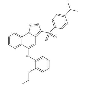 N-(2-ethoxyphenyl)-3-{[4-(propan-2-yl)phenyl]sulfonyl}[1,2,3]triazolo[1,5-a]quinazolin-5-amine Structure