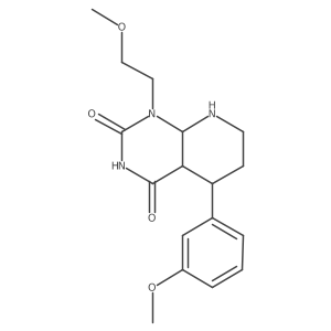 1-(2-Methoxyethyl)-5-(3-methoxyphenyl)-4a,5,6,7,8,8a-hexahydropyrido[2,3-d]pyrimidine-2,4-dione结构式
