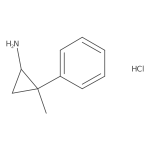 2-Methyl-2-phenylcyclopropan-1-amine hydrochloride Structure