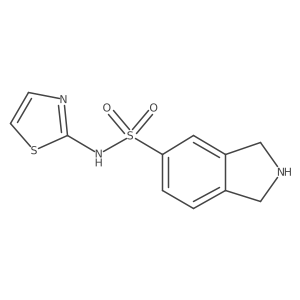 2,3-Dihydro-1H-isoindole-5-sulfonic acid thiazol-2-ylamide Structure