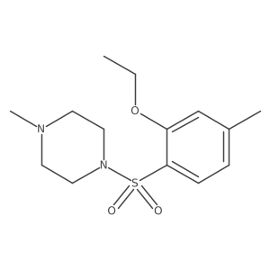 1-((2-Ethoxy-4-methylphenyl)sulfonyl)-4-methylpiperazine结构式